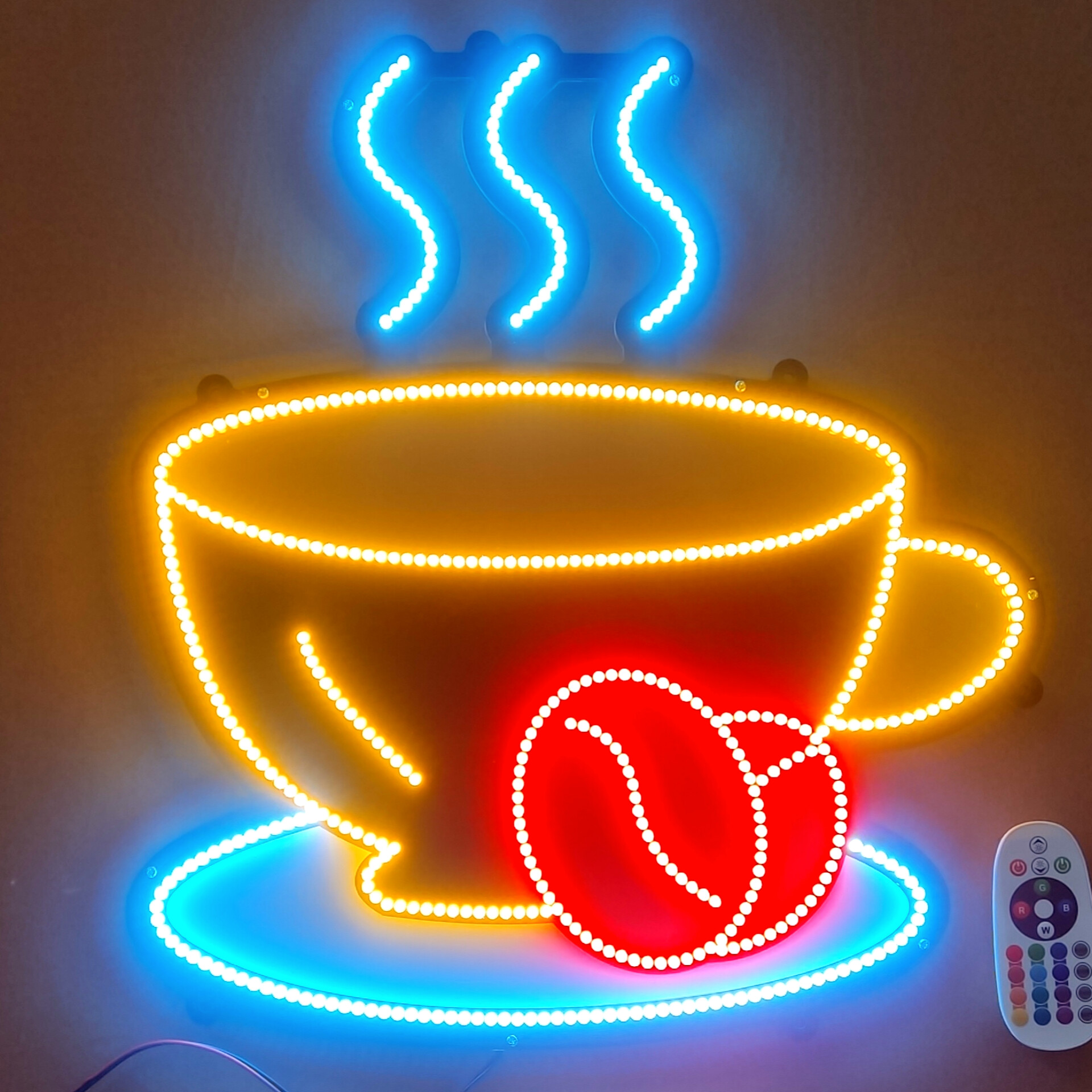 تابلو ال ای دی قهوه فنجان کد +50cm