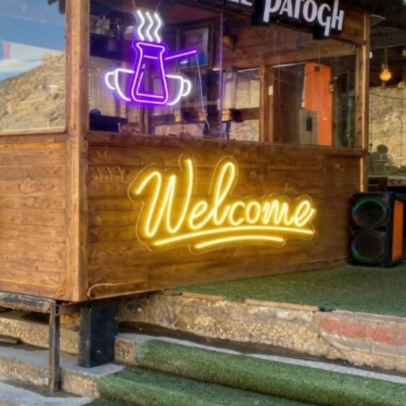 تابلو نئون welcome کد 70cm